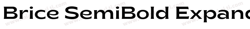 Brice SemiBold Expanded字体转换